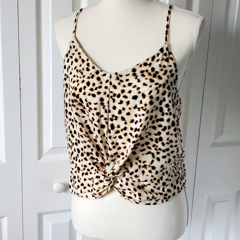 Cotton On Riley Cami Tank Leopard Scarlett  Small